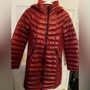 Red Calvin Klein Down Coat